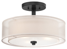 Minka-Lavery 4107-66 - 3 LIGHT SEMI FLUSH