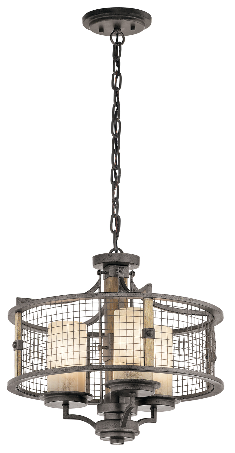 Ahrendale™ 3 Light Convertible Chandelier Anvil Iron