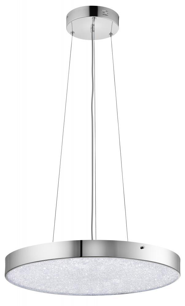 Crystal Moon™ 24" LED Pendant Chrome