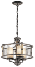 Kichler 43581AVI - Ahrendale™ 3 Light Convertible Chandelier Anvil Iron