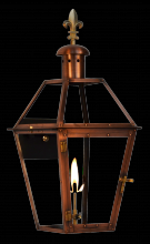 The Coppersmith GT15G-FDF - Georgetown 15 Gas-Fleur De Lis Finial