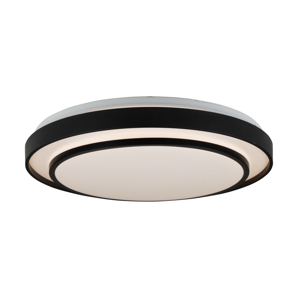 Aziza Collection 1-Light 19" Flush Mount Black