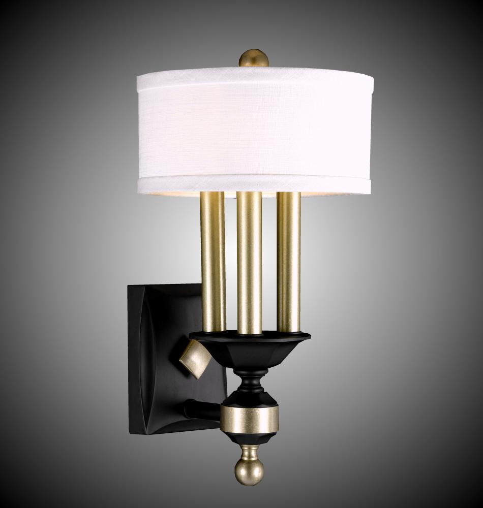 4 Light Kensington Extened Wall Sconce with Shade