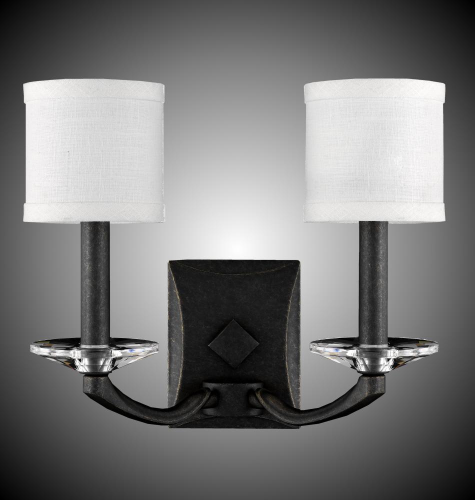 2 Light Kensington Wall Sconce with Shades