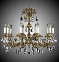 American Brass & Crystal CH2004-A-01G-PI - 10 Light Finisterra Chandelier