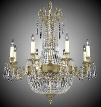 American Brass & Crystal CH2142-P-01G-PI - 8+ 8 Light Finisterra Chandelier