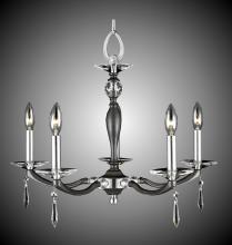 American Brass & Crystal CH5324-SP-32G-36G-ST - 5 Light Kensington Chandelier Larger