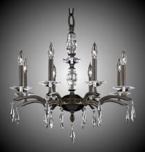 American Brass & Crystal CH5504-G-32G-36G-ST - 8 Light Kaya Chandelier