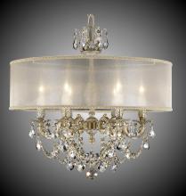 American Brass & Crystal CH6522-A-01G-PI-GL - 6 Light Llydia Chandelier