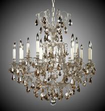 American Brass & Crystal CH7033-A-01G-PI - 10+5 Light Parisian Chandelier