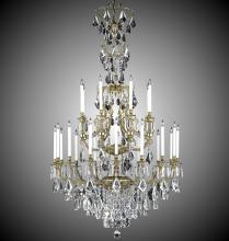 American Brass & Crystal CH7336-A-01G-PI - 8+16 Light Parisian Chandelier