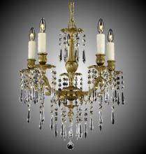 American Brass & Crystal CH7813-U-01G-PI - 5 Light Parisian Spire Chandelier