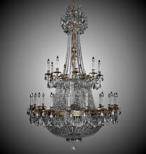 American Brass & Crystal CH8163-P-01G-PI - 27+27 Light Valencia Chandelier