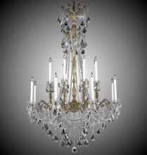 American Brass & Crystal CH9288-A-01G-PI - 8+8 Light Crystella Chandelier