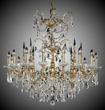 American Brass & Crystal CH9383-A-01G-PI - 16 Light Venetian Chandelier