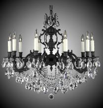 American Brass & Crystal CH9578-A-01G-PI - 10 Light Rosetta Chandelier