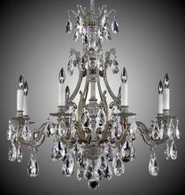 American Brass & Crystal CH9633-A-01G-PI - 8 Light Chateau Chandelier