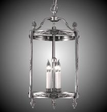 American Brass & Crystal LT2113-01G-PI - 3 Light 13 inch Lantern with Clear Curved Glass