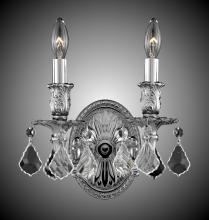 American Brass & Crystal WS9402-A-01G-PI - 2 Light Circular Wall Sconce