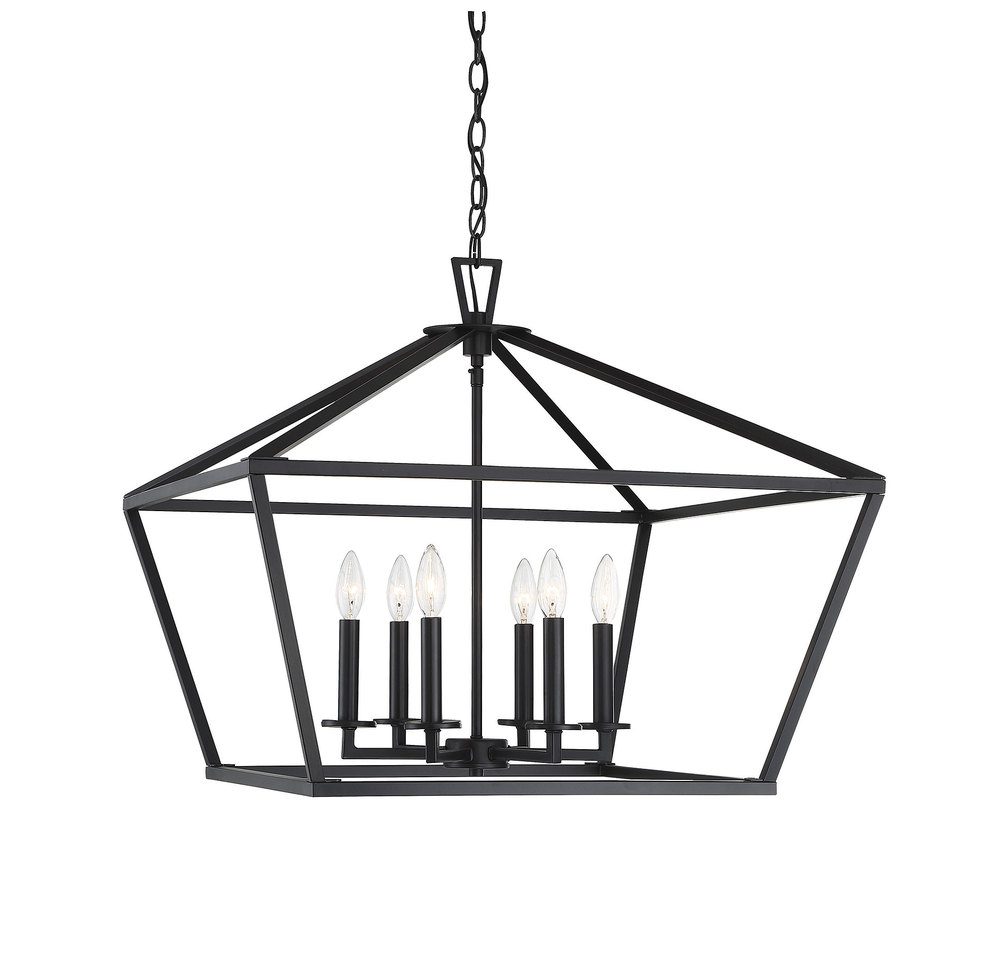 Townsend 6-Light Pendant in Matte Black