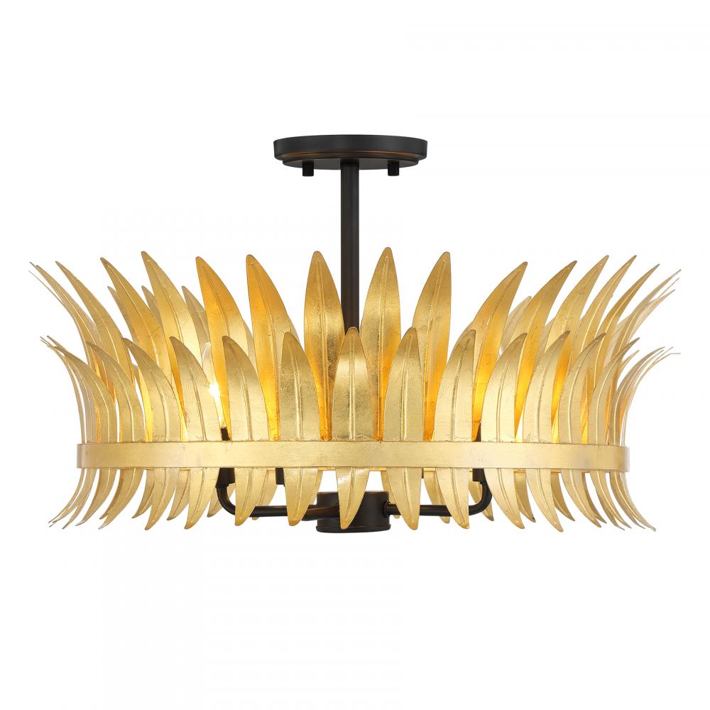 Ensley 4-Light Ceiling Light in True Gold