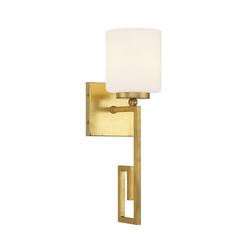 Quatrain 1-Light Wall Sconce in True Gold