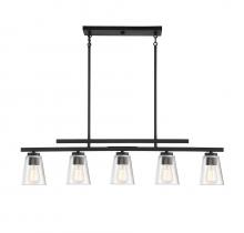 Savoy House 1-1023-5-89 - Calhoun 5-Light Linear Chandelier in Matte Black