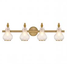  8-4417-4-322 - Adams 4-Light Bathroom Vanity Light in Warm Brass