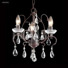 James R Moder 40833VB11 - Mini 3 Light Chandelier