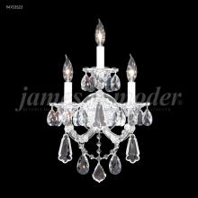 James R Moder 94703GL22 - Maria Theresa 3 Light Wall Sconce