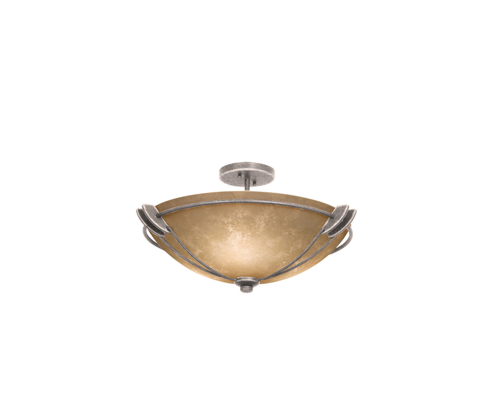 Grande 22 Inch Semi Flush Mount