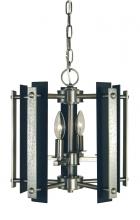 Framburg Limited Editions F-L1061 BN/MBLACK - 4-Light Brushed Nickel/Matte Black Bucolic Dual Mount