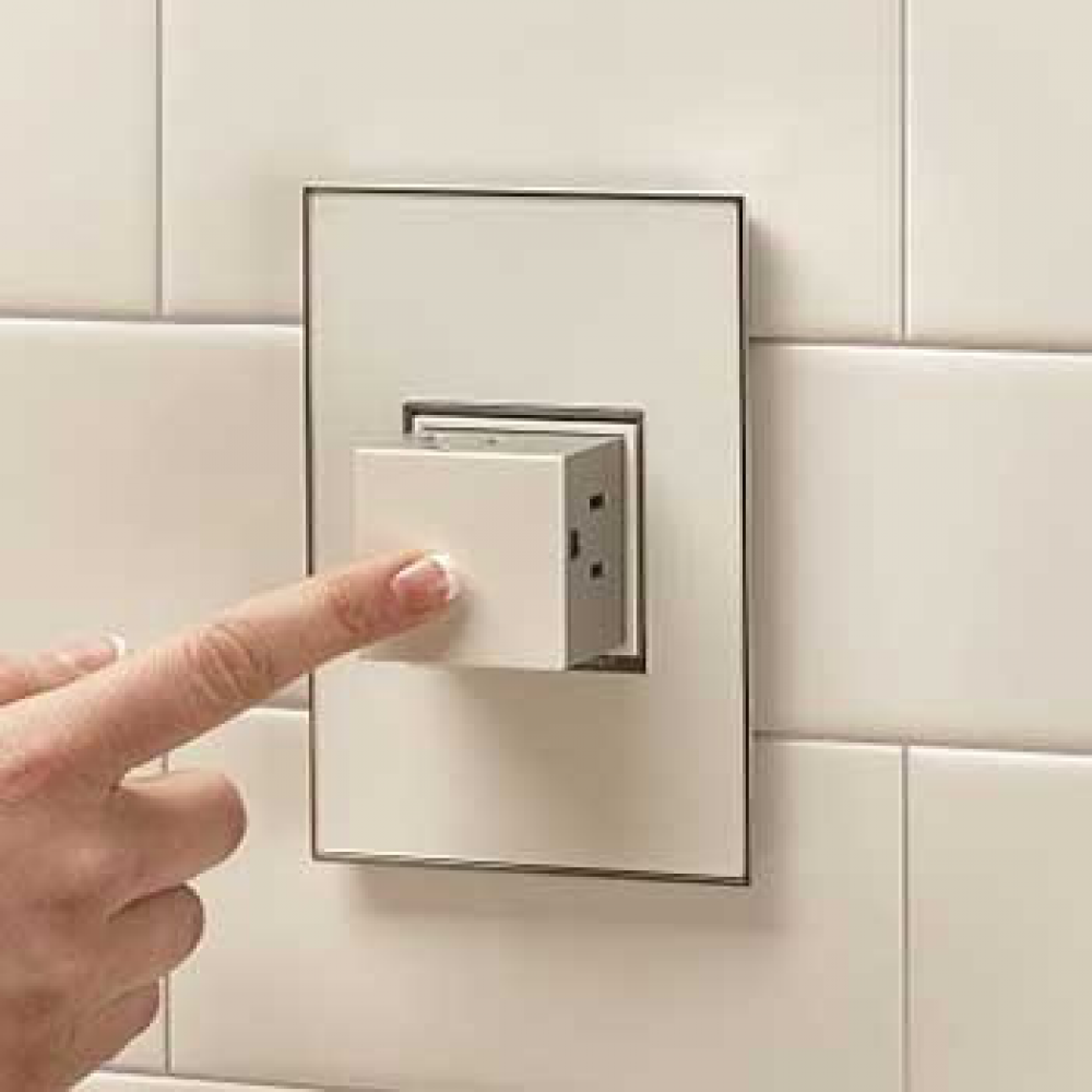 adorne? 15A One-Gang Pop-Out Outlet, White