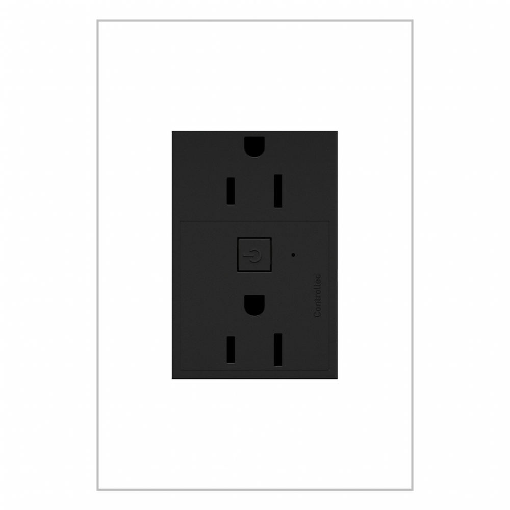 Adorne® 15A Smart Outlet with Netatmo Plus-Size, Graphite