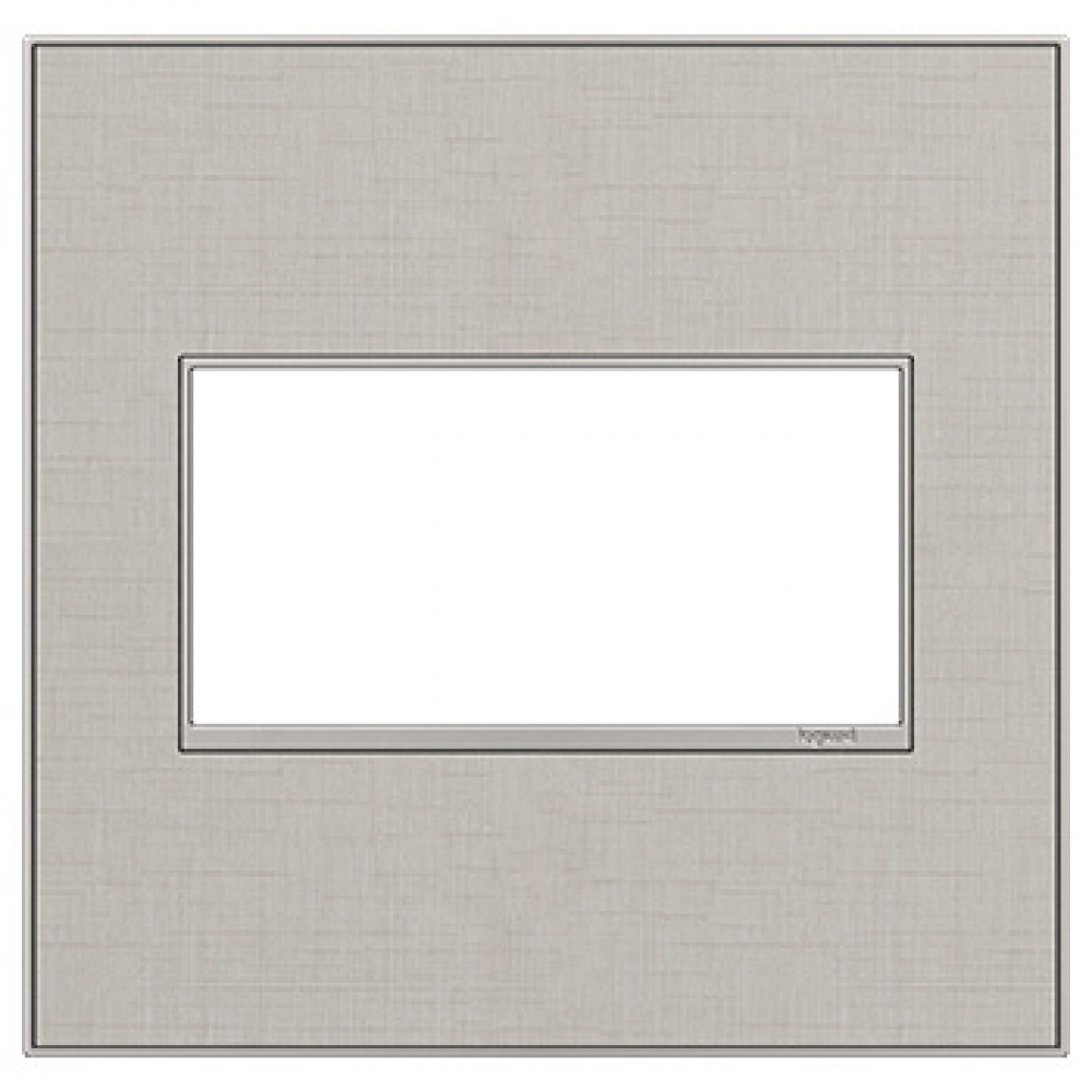 Adorne® True Linen Two-Gang Screwless Wall Plate