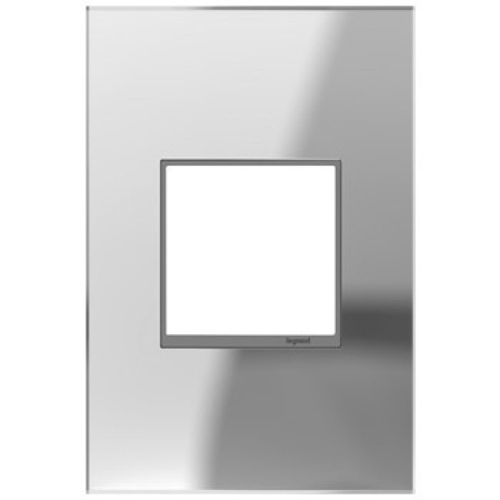 Adorne® Mirror One-Gang Screwless Wall Plate