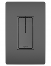 Legrand RCD113BK - radiant? Two Single-Pole Switches and Single Pole/3-Way Switch, Black