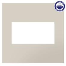 Legrand AWP2GOM - Adorne® Oatmeal Two-Gang Screwless Wall Plate with Microban®