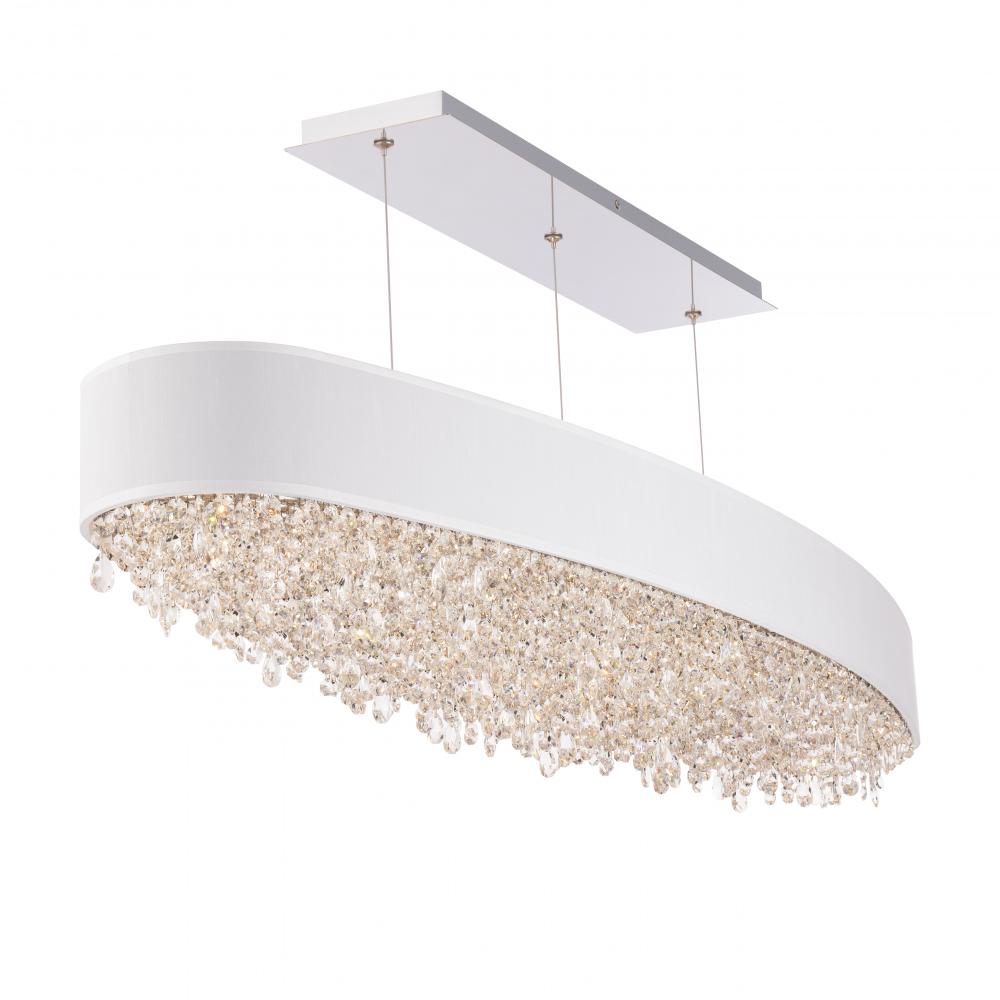 Eclyptix LED 49IN 3000K/3500K/4000K 120V Pendant in Polished Stainless Steel with Radiance Smooth