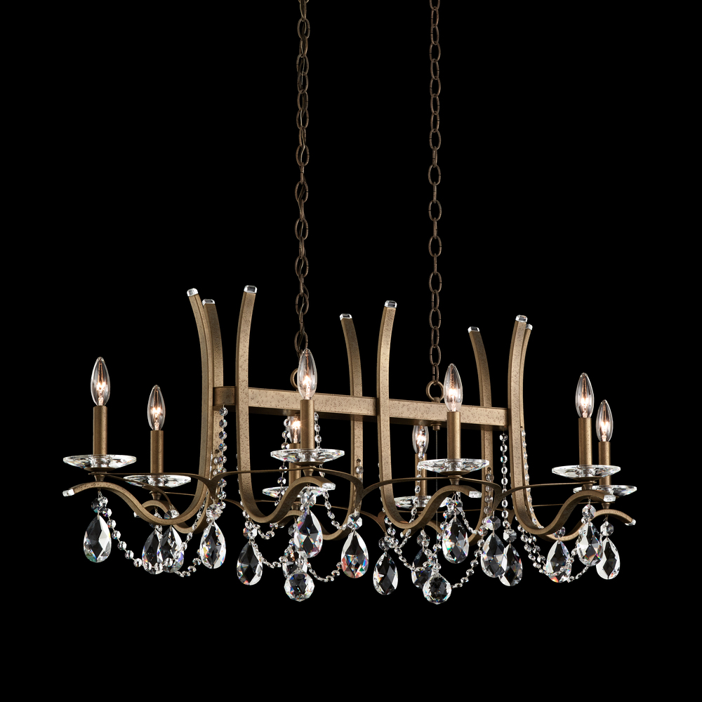 Vesca 8 Light 120V Chandelier in Heirloom Bronze with Clear Radiance Crystal