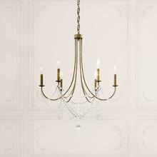 Schonbek 1870 RJ1006N-76H - Verdana 6 Light Chandelier In Heirloom Bronze With Clear Heritage Crystal