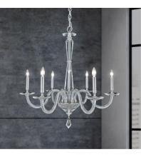 Schonbek 1870 S9230-702O - Habsburg 6 Light 120V Chandelier in Polished Chrome with Clear Optic Crystal