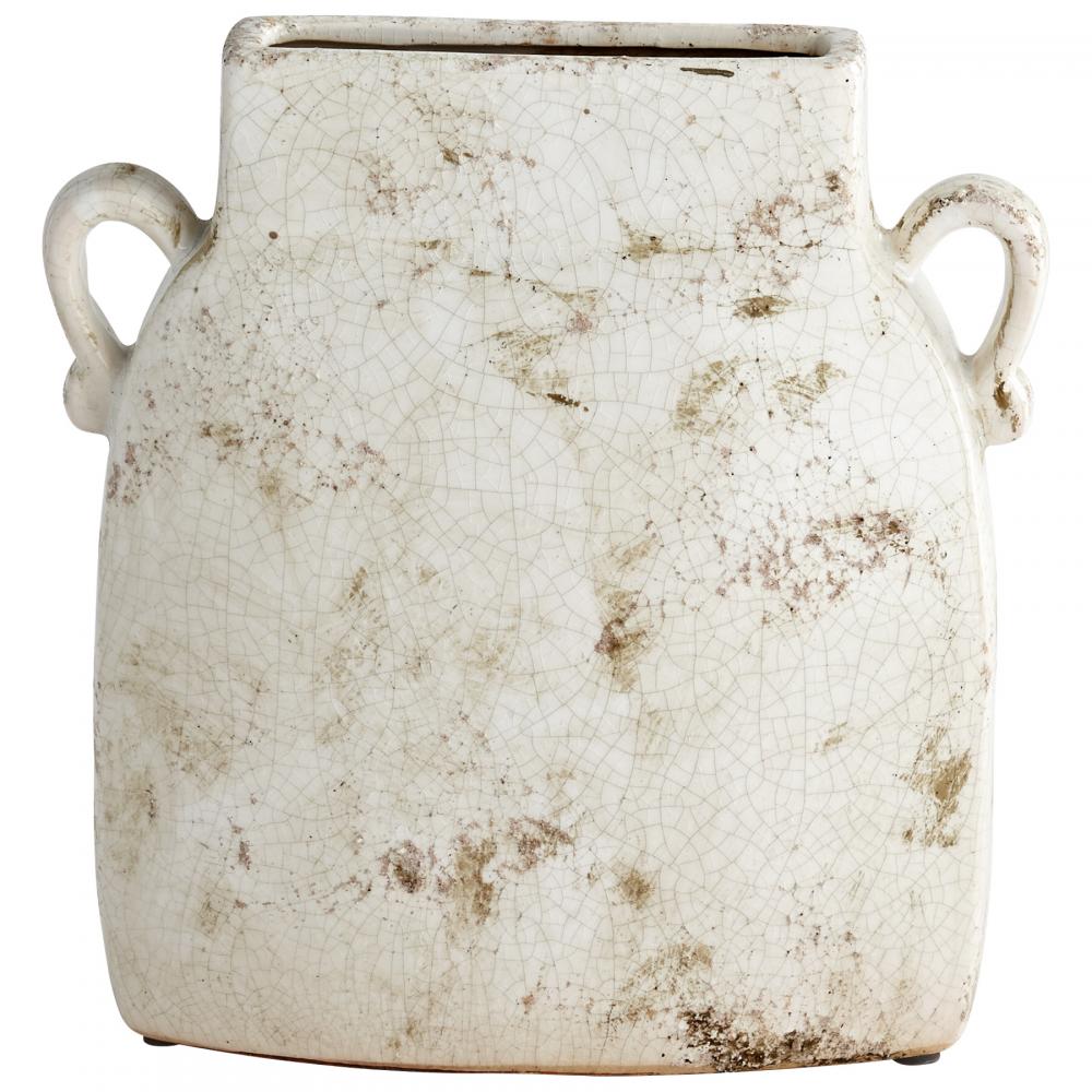 Leos Planter White Glaze - Large