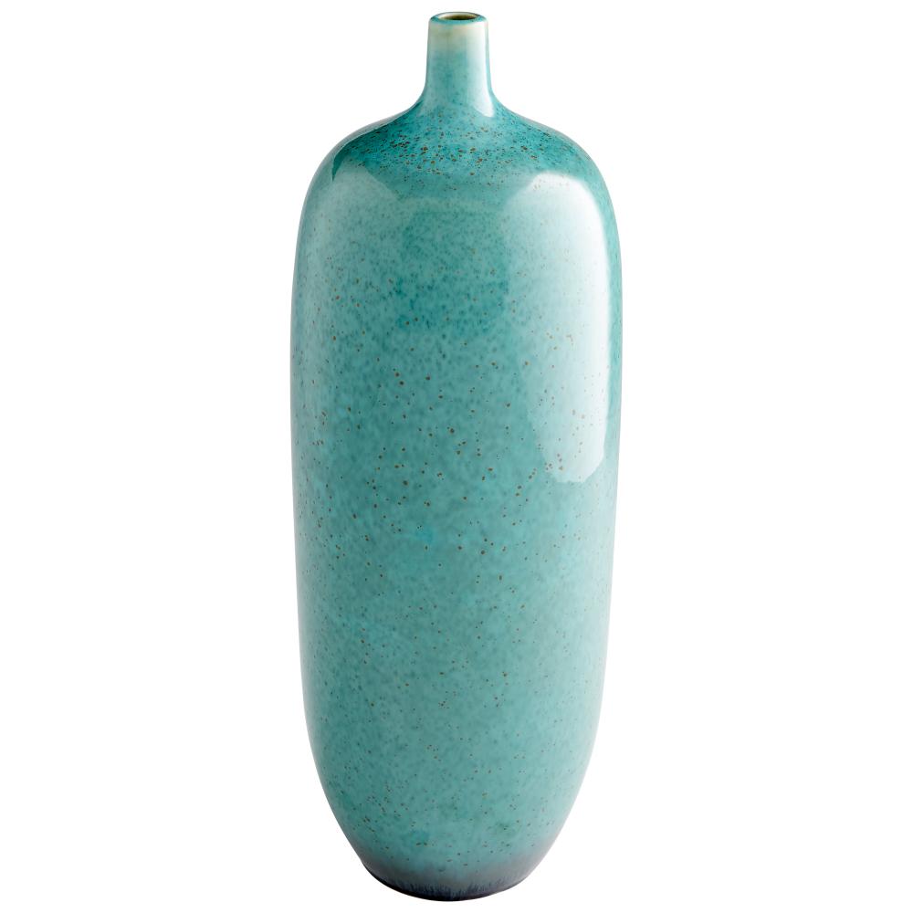 Native Gloss Vase Turquoise Glaze - Medium
