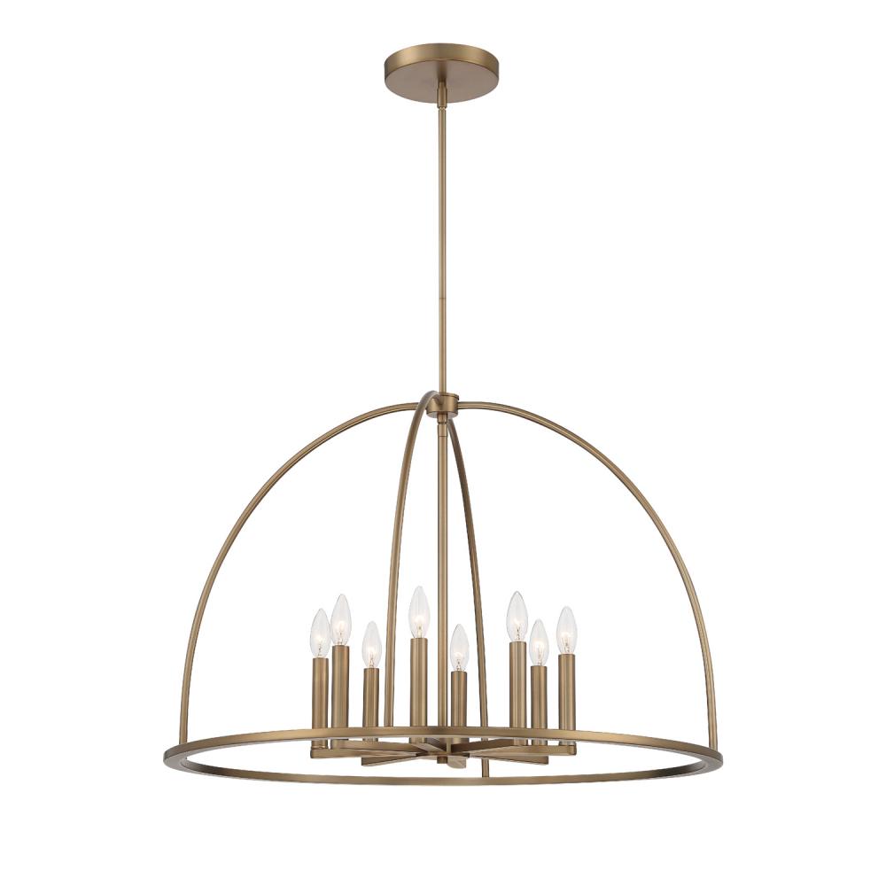 Abbott 8 Light Vibrant Gold Lantern Chandelier