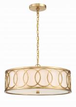 Crystorama 287-GA - 6 Light Antique Gold Chandelier