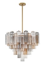 Crystorama ADD-312-AG-AU - Addis 12 Light Aged Brass Chandelier