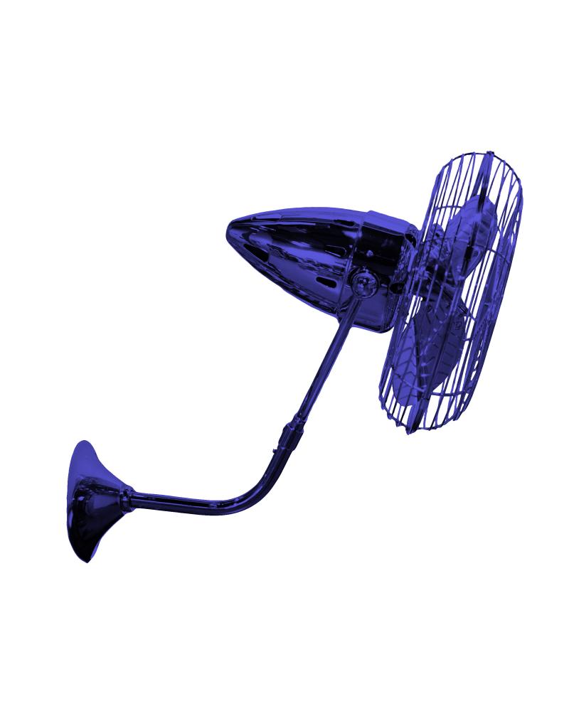 Bruna Parede wall fan in Safira (Blue) finish.