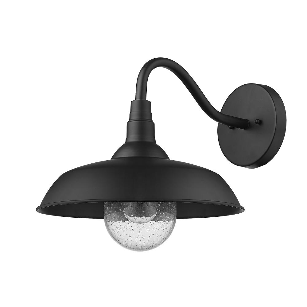 Burry 1-Light Matte Black Wall Light