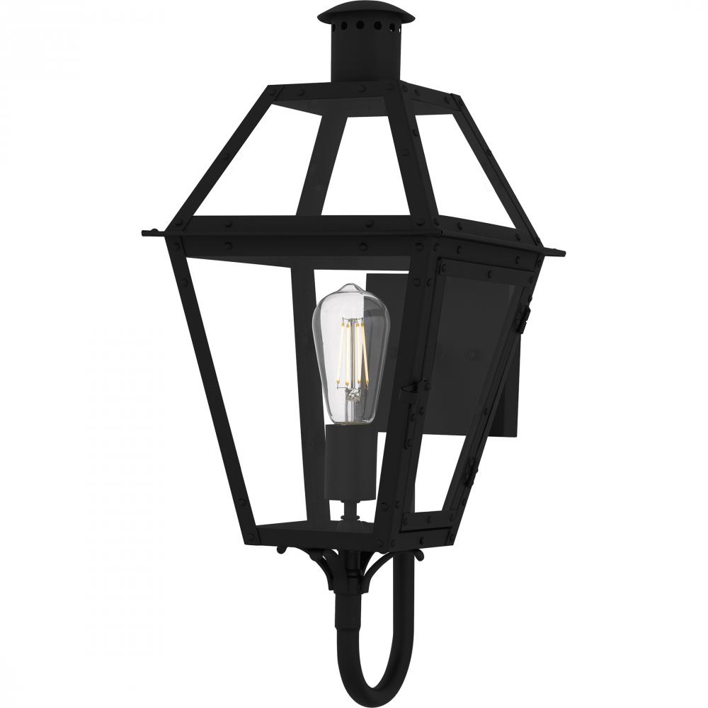 Rue De Royal 1-Light Earth Black Outdoor Wall Lantern